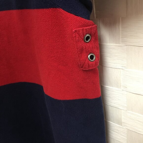 Vintage Polo Ralph Lauren Rugby Striped Polo 3XLT - Picture 10 of 14